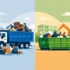 junk hauling versus dumpster rental featured 70x70