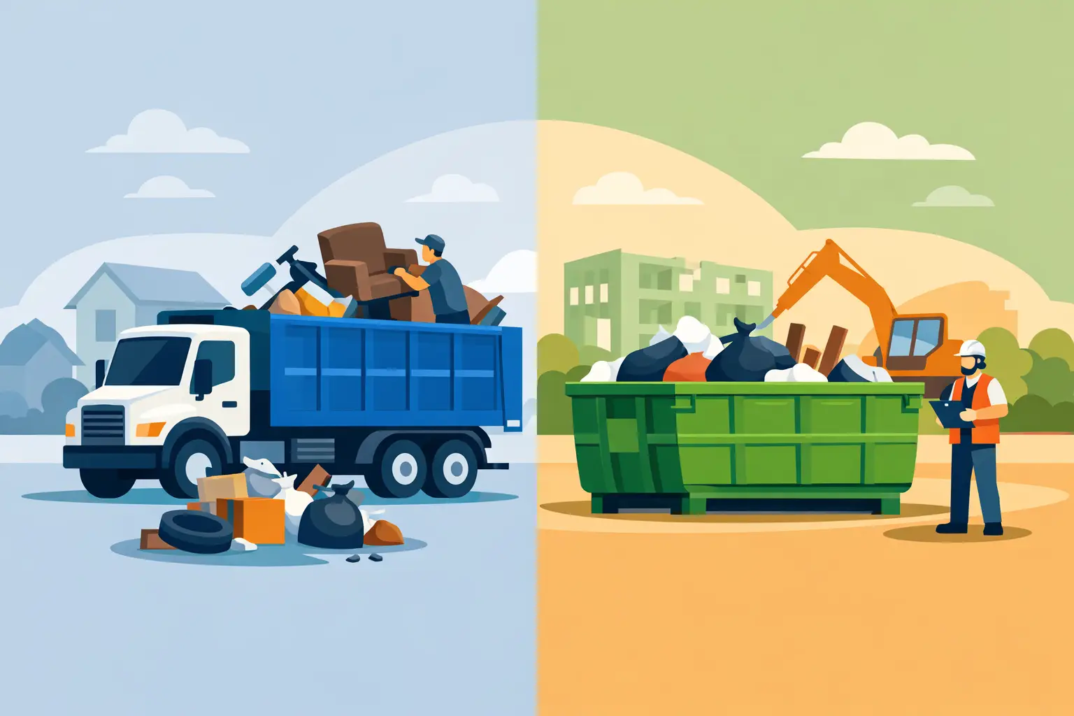 Junk Hauling Versus Dumpster Rental